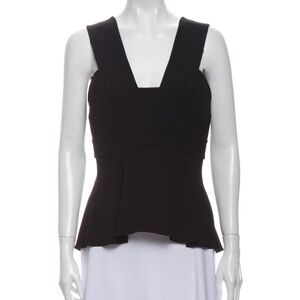 A.L.C black Crepe top sz 8